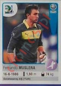 166 Fernando Muslera – FIFA Confederations Cup Brazil 2013 Panini