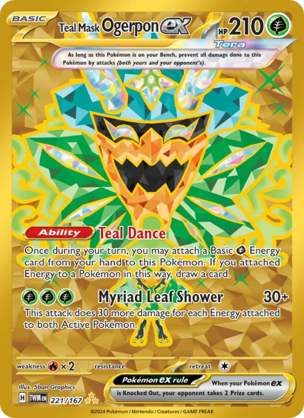 221 Teal Mask Ogerpon ex – Twilight Masquerade
