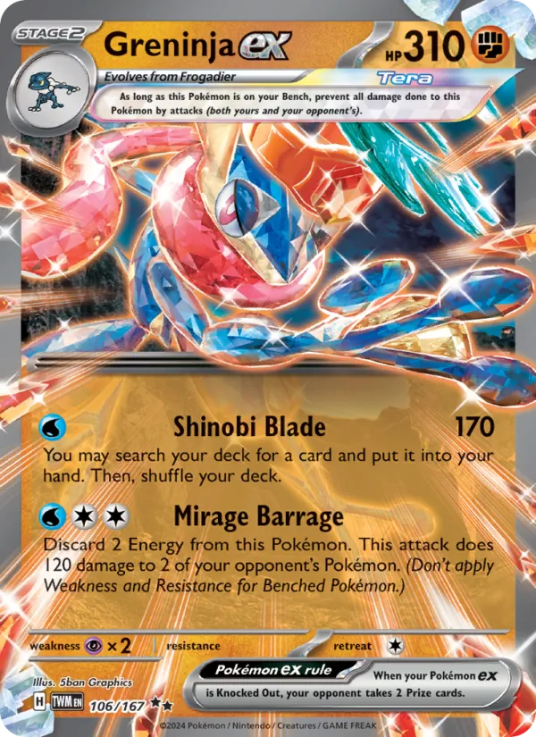 106 Greninja ex – Twilight Masquerade