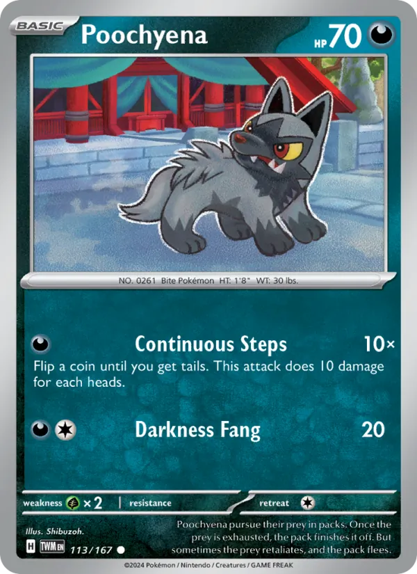 113 Poochyena – Twilight Masquerade