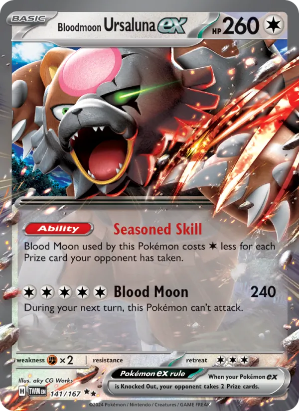 141 Bloodmoon Ursaluna ex – Twilight Masquerade
