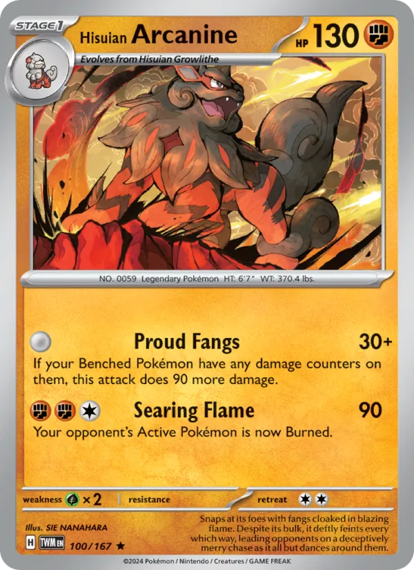 100-RH Hisuian Arcanine – Twilight Masquerade