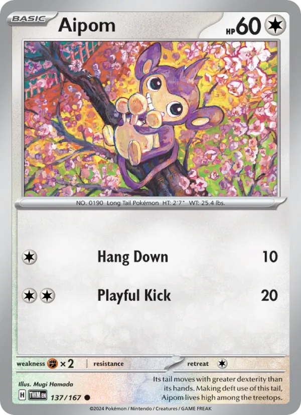 137-RH Aipom – Twilight Masquerade
