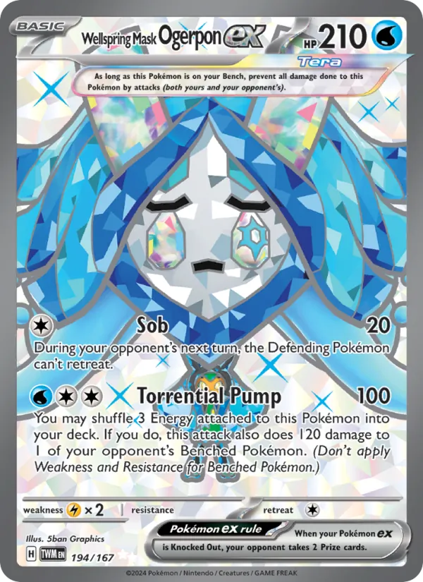 194 Wellspring Mask Ogerpon ex – Twilight Masquerade