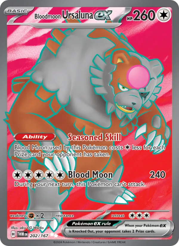 202 Bloodmoon Ursaluna ex – Twilight Masquerade
