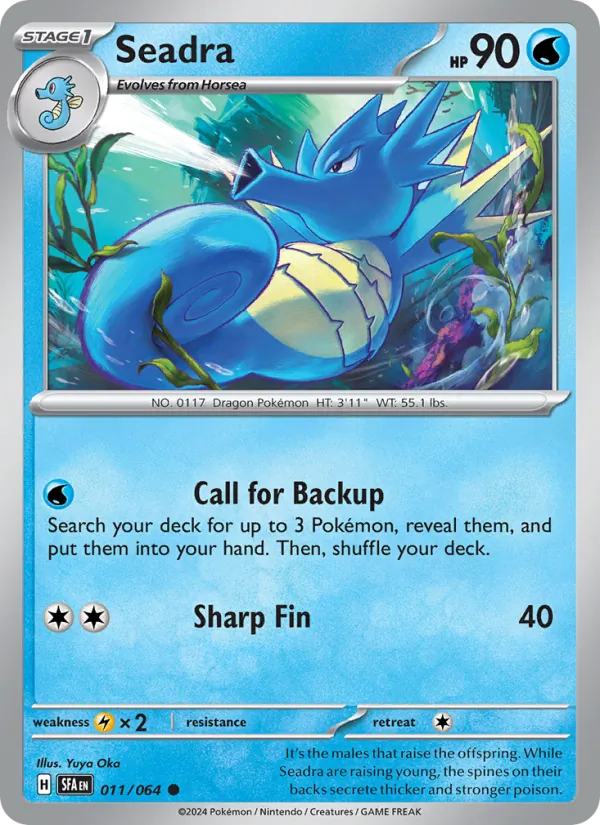 011-holo-cosmos Seadra (Holo, Cosmos Holo) – Shrouded Fable