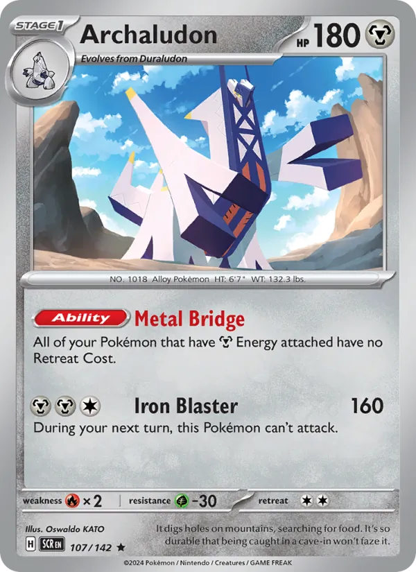 107-holo-gamestop Archaludon (GameStop stamp) – Stellar Crown