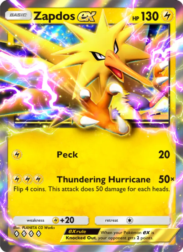 104 Zapdos ex – Genetic Apex
