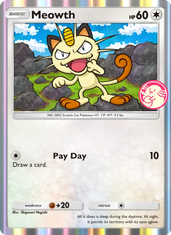 012 Meowth – Promos-A