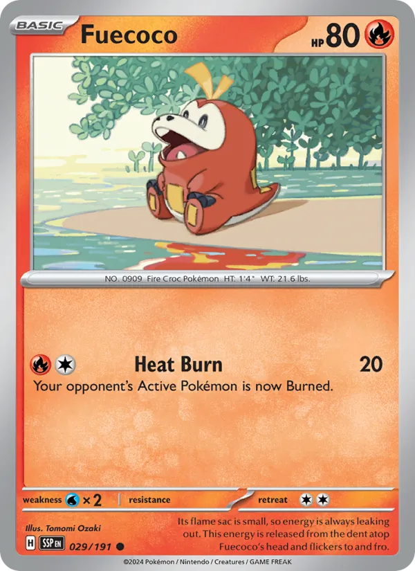 029-normal-horizons Fuecoco (Pokémon Horizons stamp) – Surging Sparks