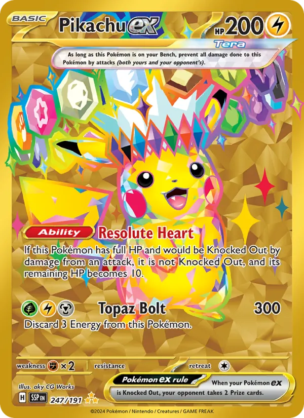 247 Pikachu ex – Surging Sparks