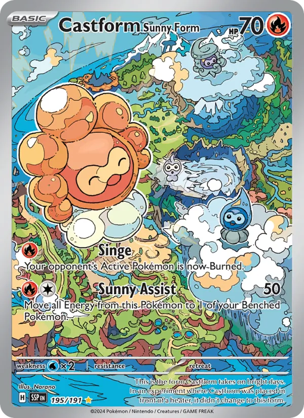 195 Castform Sunny Form – Surging Sparks