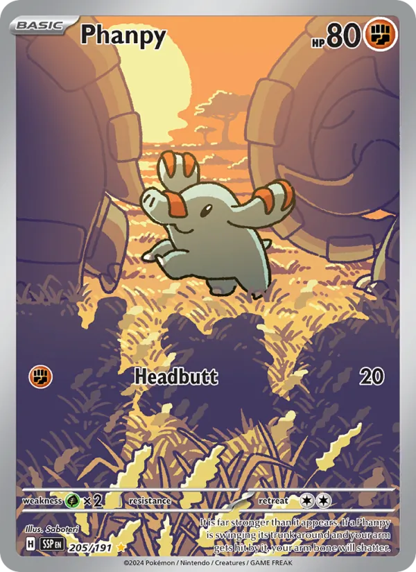 205 Phanpy – Surging Sparks