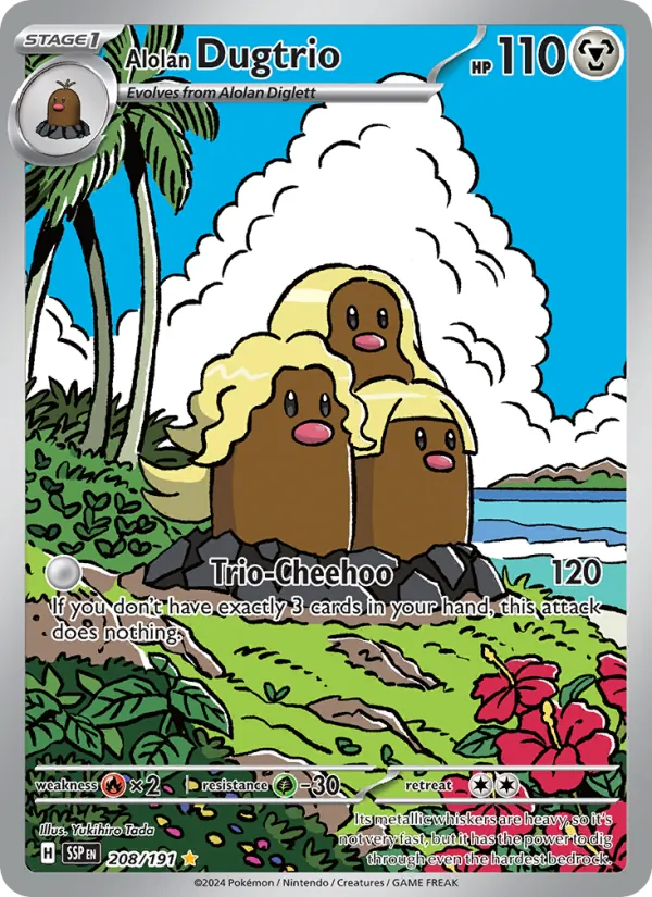 208 Alolan Dugtrio – Surging Sparks