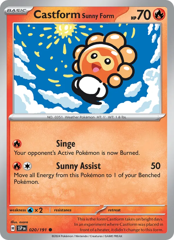 020 Castform Sunny Form – Surging Sparks