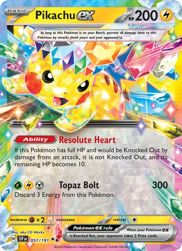 057 Pikachu ex – Surging Sparks