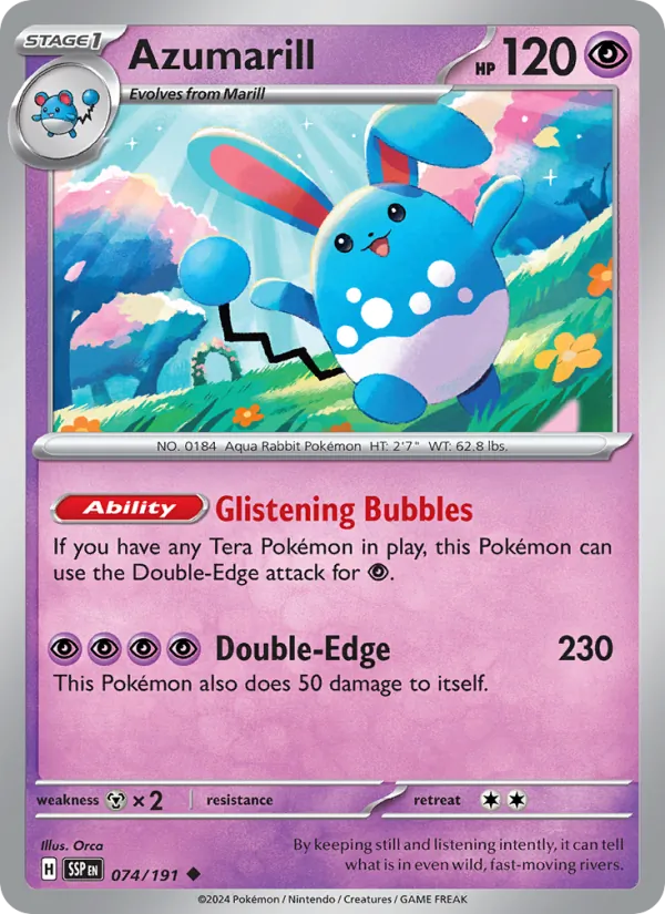 074 Azumarill – Surging Sparks