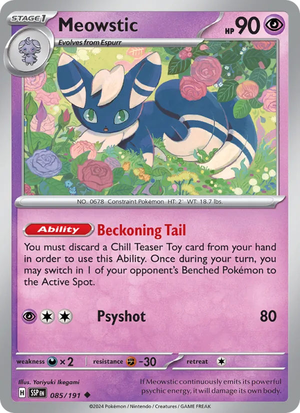 085 Meowstic – Surging Sparks