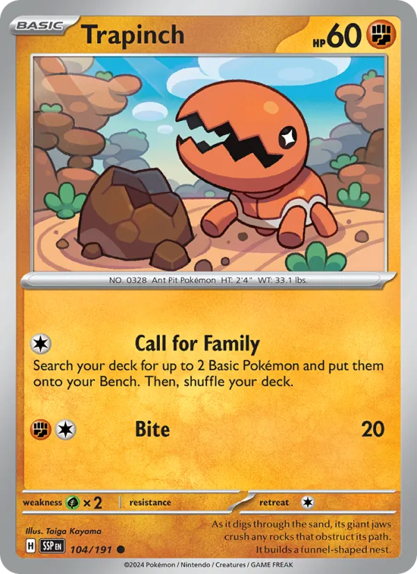 104 Trapinch – Surging Sparks