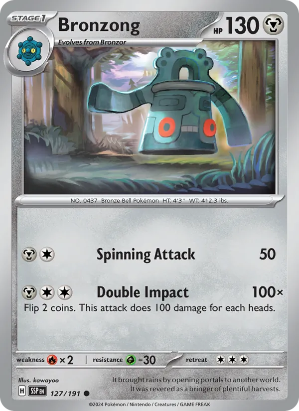 127 Bronzong – Surging Sparks