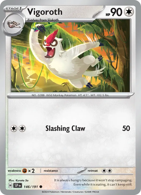 146 Vigoroth – Surging Sparks