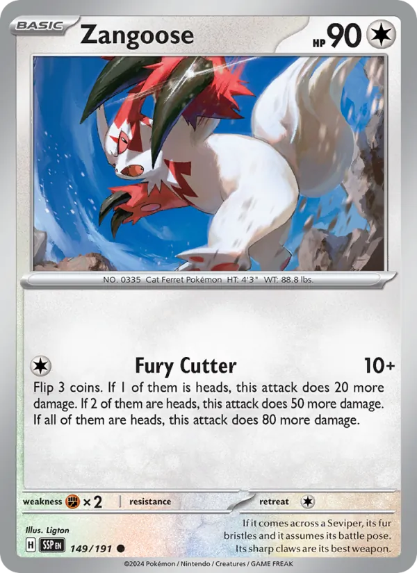 149 Zangoose – Surging Sparks