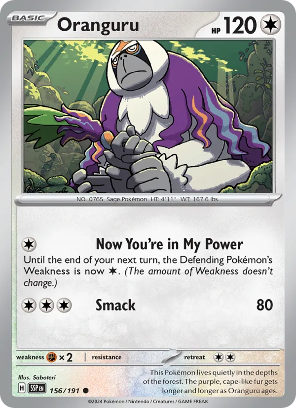 156 Oranguru – Surging Sparks