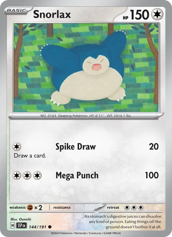 144-RH Snorlax – Surging Sparks