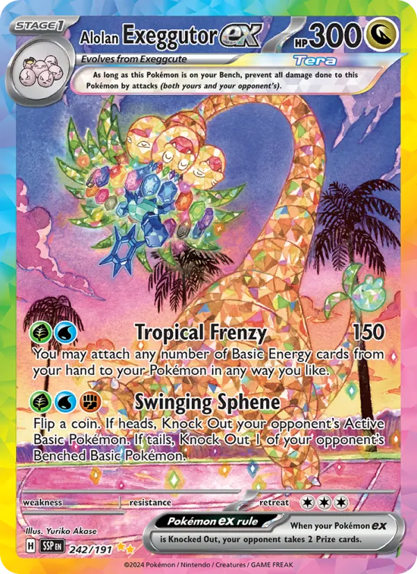 242 Alolan Exeggutor ex – Surging Sparks