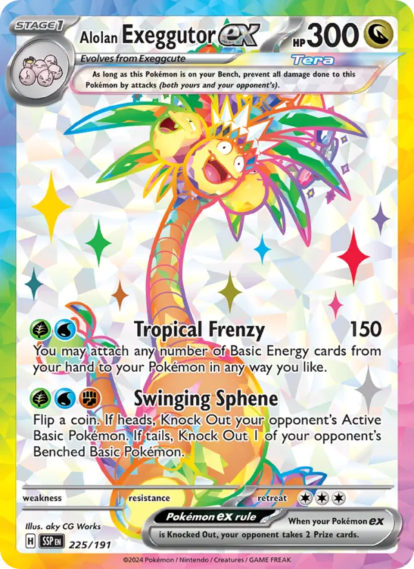 225 Alolan Exeggutor ex – Surging Sparks