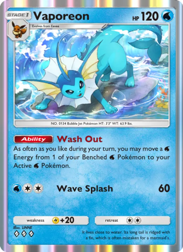 019 Vaporeon – Mythical Island