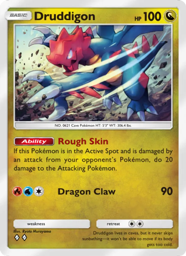 056 Druddigon – Mythical Island