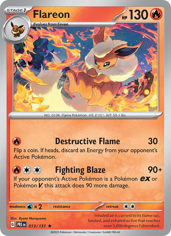 013-holo-cosmos Flareon (Cosmos Holo) – Prismatic Evolutions