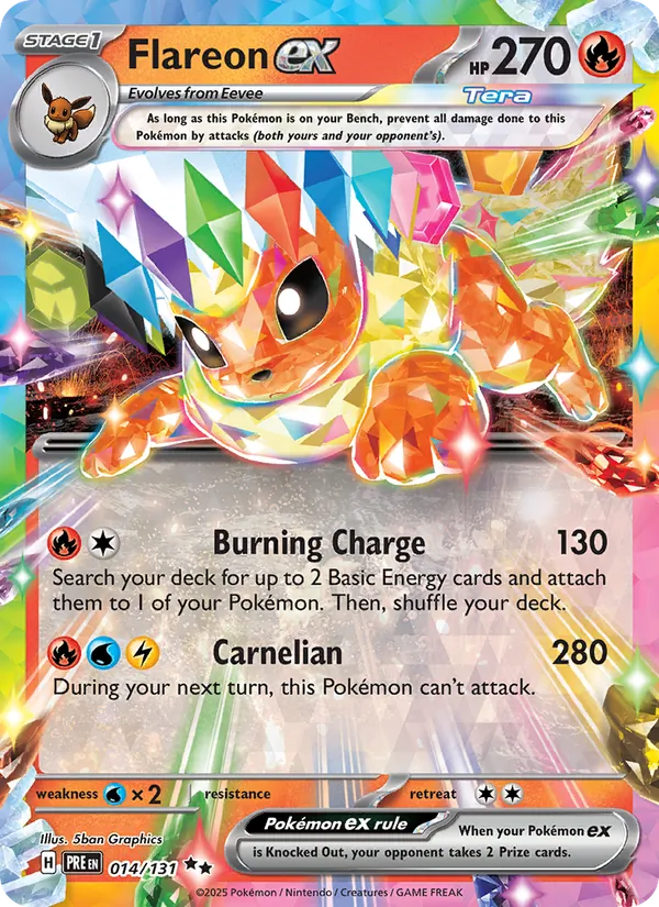 014-holo-setlogo Flareon ex (Set logo stamp) – Prismatic Evolutions