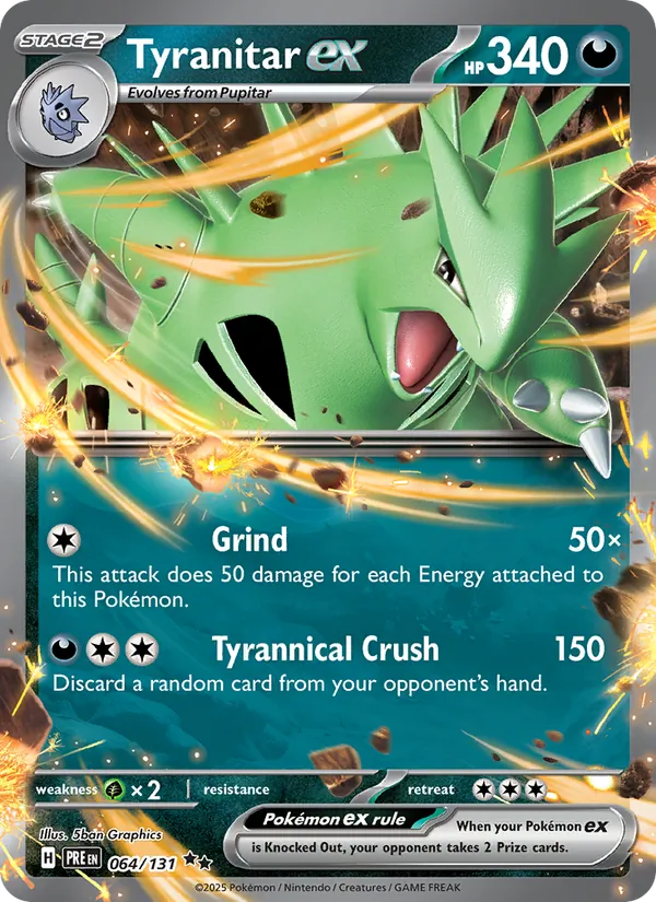 064-holo-setlogo Tyranitar ex (Set logo stamp) – Prismatic Evolutions