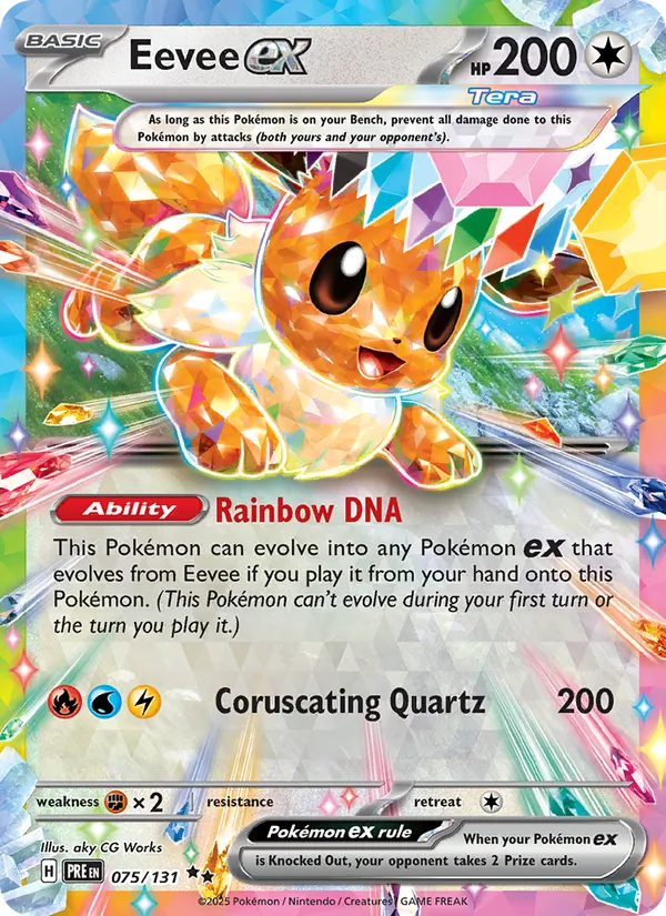 075-holo-setlogo Eevee ex (Set logo stamp) – Prismatic Evolutions
