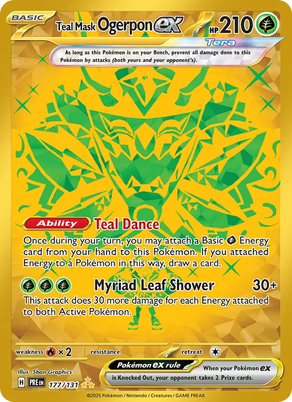 177 Teal Mask Ogerpon ex – Prismatic Evolutions