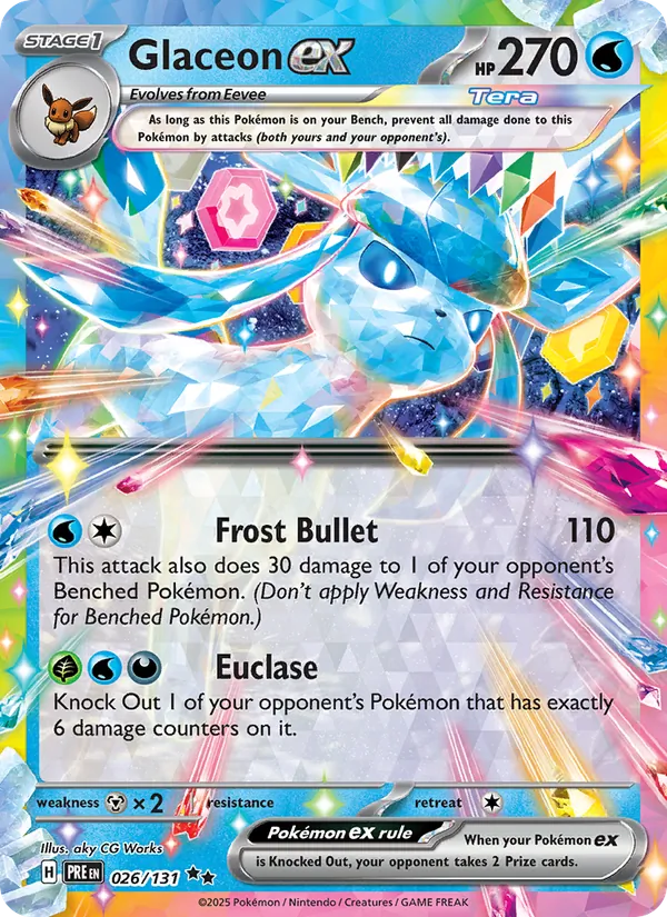 026 Glaceon ex – Prismatic Evolutions