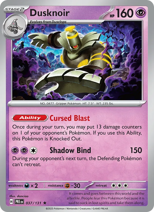 037 Dusknoir – Prismatic Evolutions
