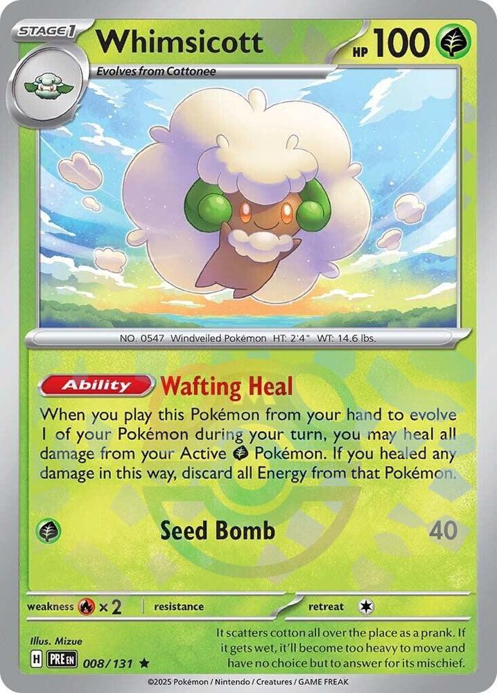 008-MB Whimsicott – Prismatic Evolutions