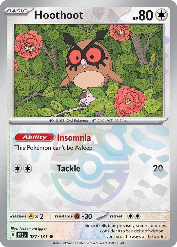 077-MB Hoothoot – Prismatic Evolutions