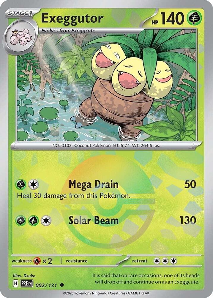 002-PB Exeggutor – Prismatic Evolutions