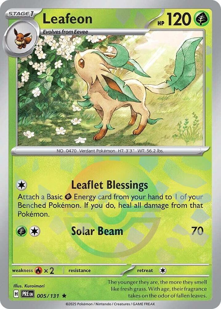 005-PB Leafeon – Prismatic Evolutions