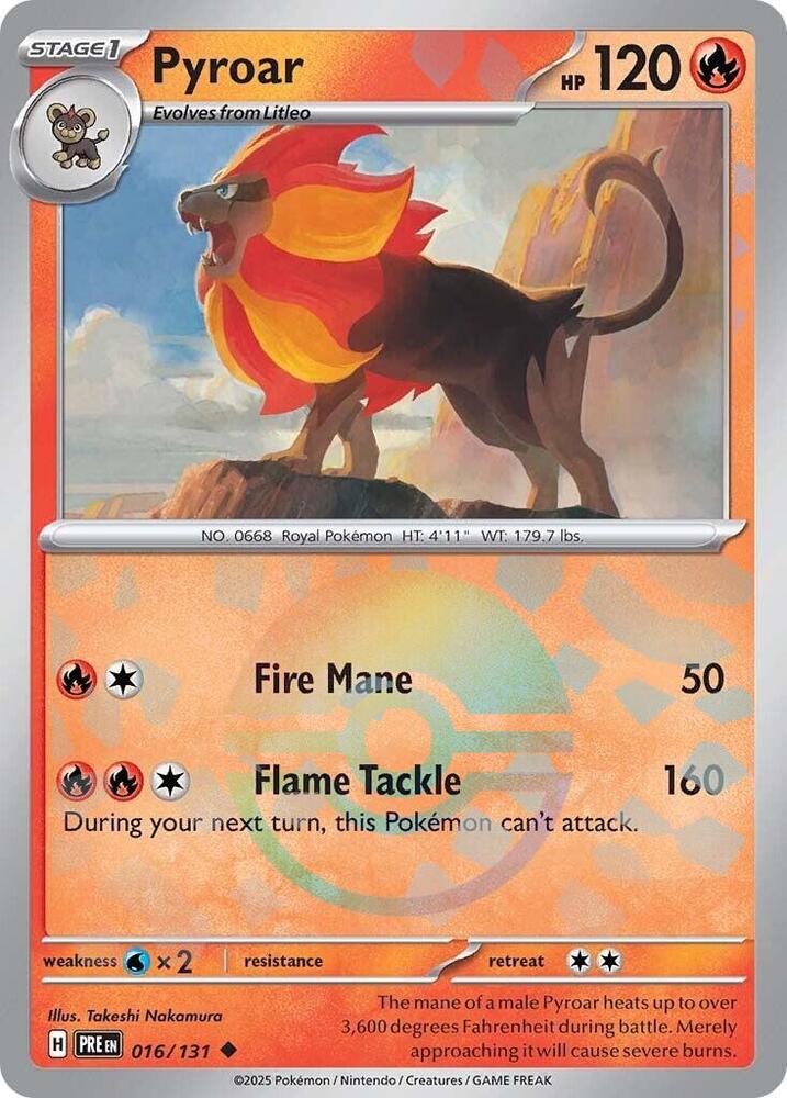016-PB Pyroar – Prismatic Evolutions