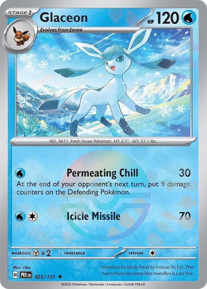 025-PB Glaceon – Prismatic Evolutions