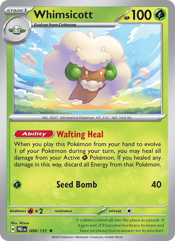 008-RH Whimsicott – Prismatic Evolutions