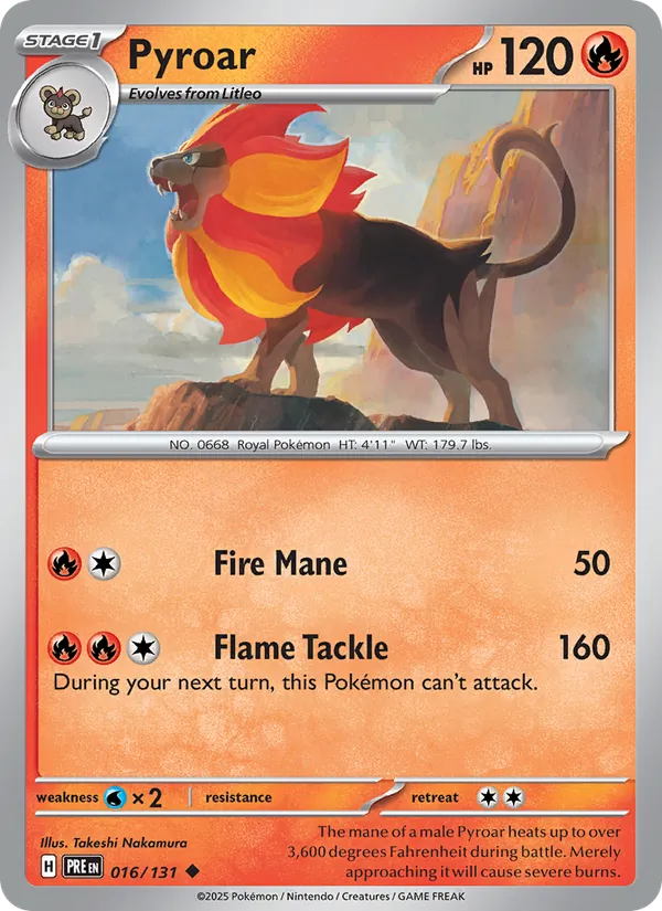 016-RH Pyroar – Prismatic Evolutions