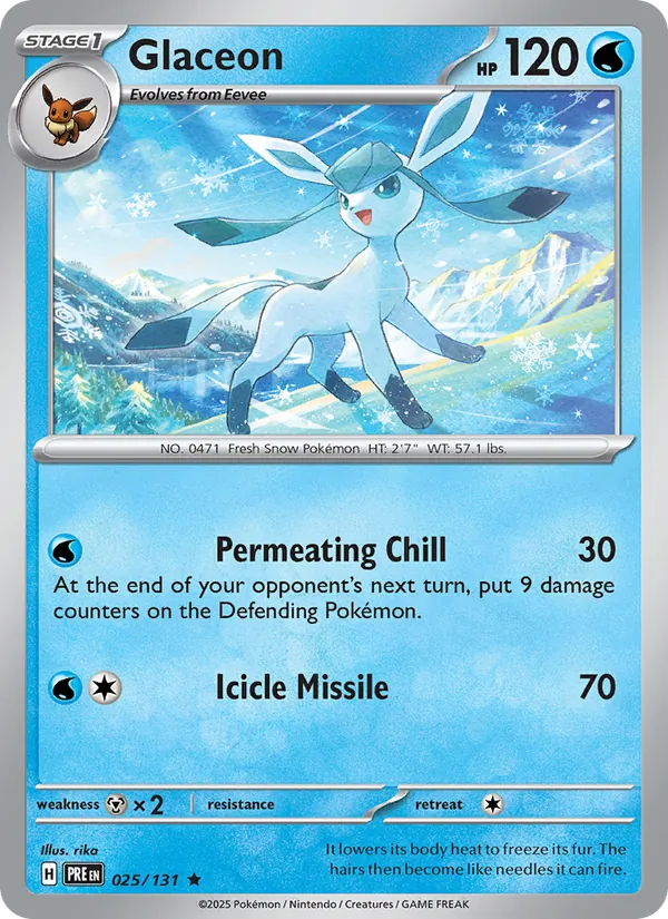 025-RH Glaceon – Prismatic Evolutions