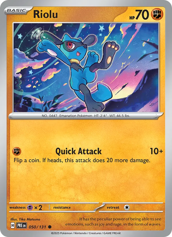 050-RH Riolu – Prismatic Evolutions