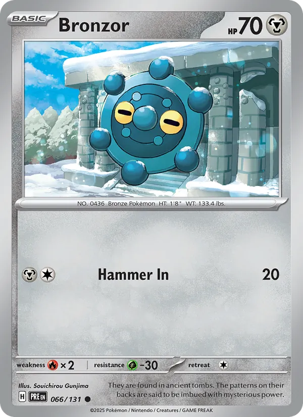 066-RH Bronzor – Prismatic Evolutions